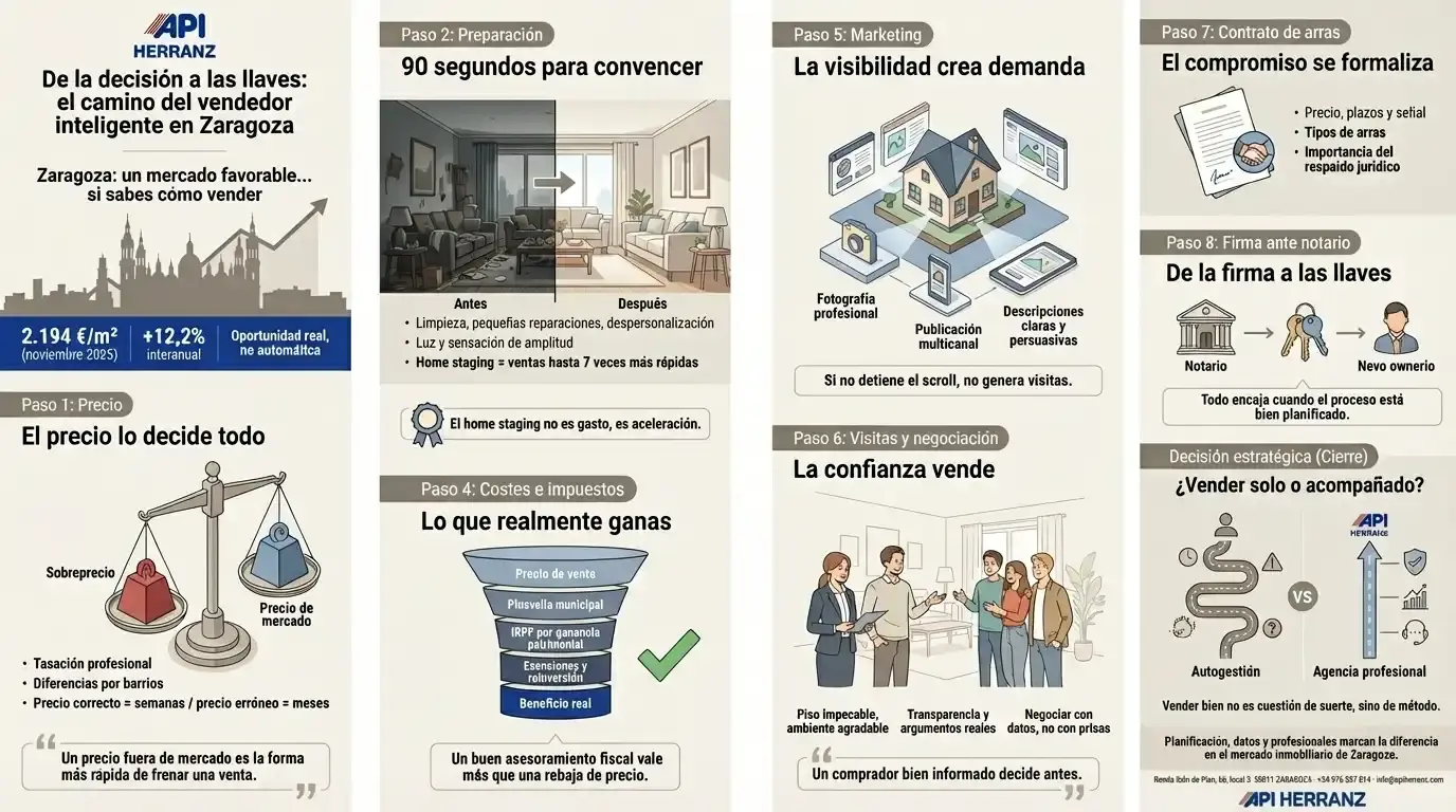 Cómo Vender mi Piso en Zaragoza: Guía por Etapas