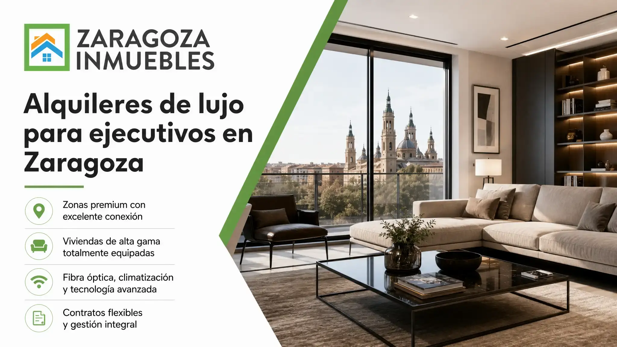 Encuentre alquileres de lujo para ejecutivos en Zaragoza mediante servicios de relocation e inmuebles prémium amueblados con condiciones contractuales flexibles.