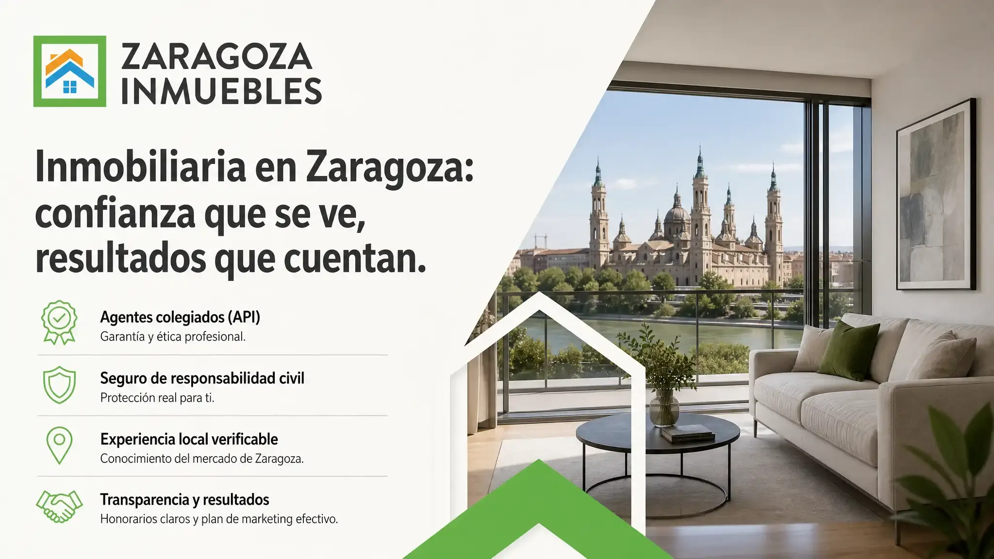 La colegiación, la experiencia local, la transparencia en honorarios y el seguro de RC son los cuatro criterios que separan una buena inmobiliaria en Zaragoza de una mediocre.