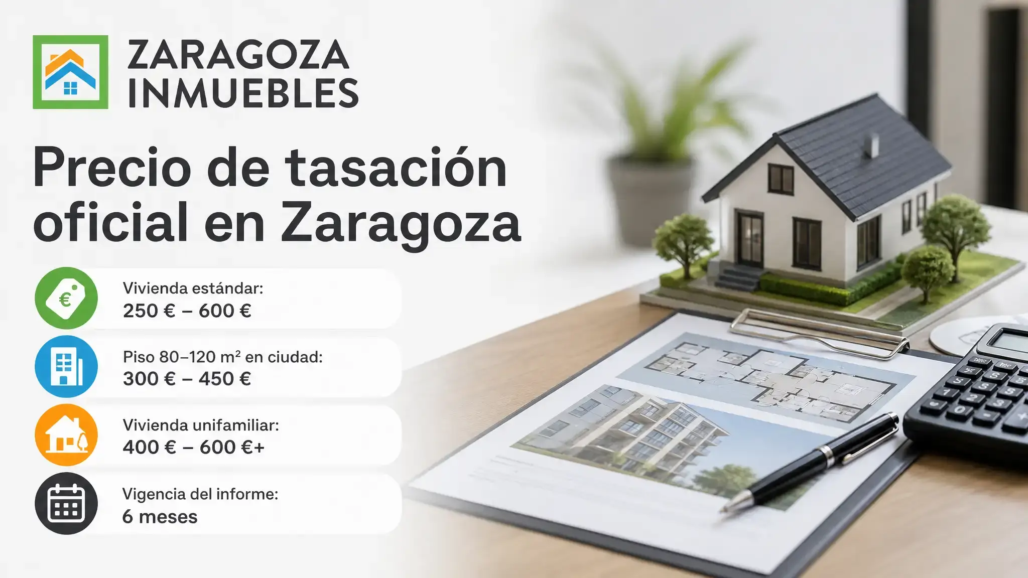 Una Tasación Oficial en Zaragoza Cuesta entre 250 € y 600 €