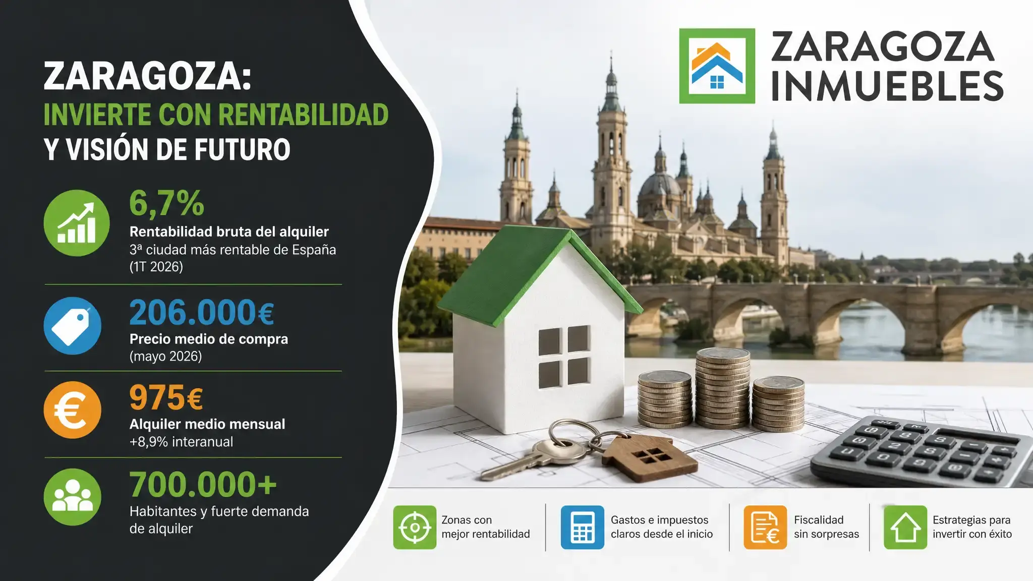 Zaragoza, ¿es una buena opción para invertir en inmobiliario?